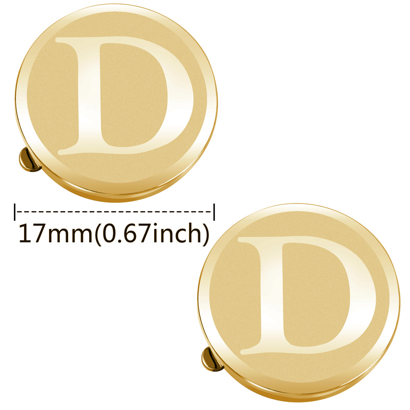 Snap Fastener Setter - Copribottoni con Iniziali A-Z per Uomo,