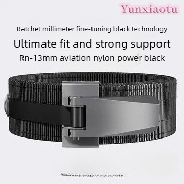 Leather Workout Belt - Cintura da Powerlifting con Leva, Cintura