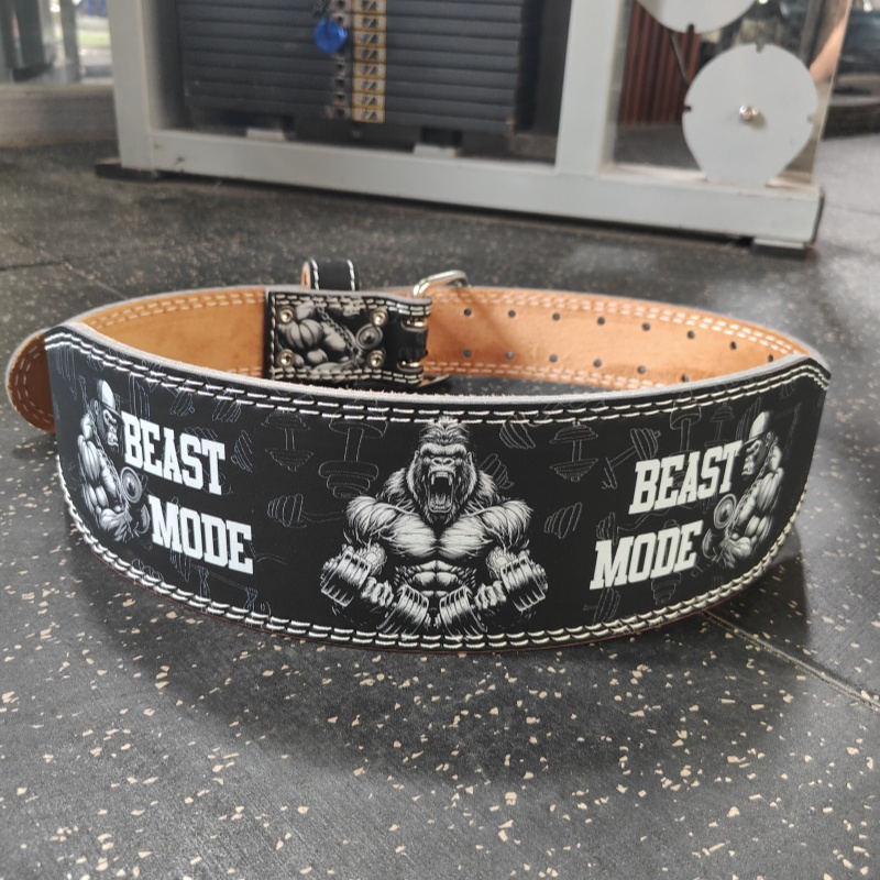 Leather Workout Belt - Cintura per sollevamento pesi da uomo