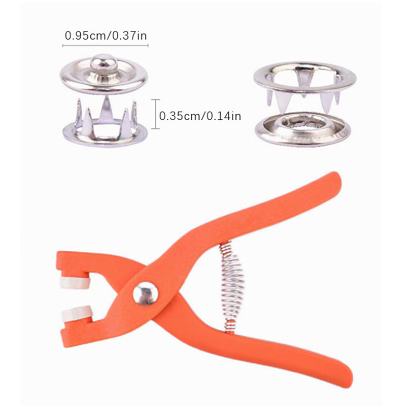 Snap Fastener Setter - 50/100 Pezzi Bottoni a Pressione in