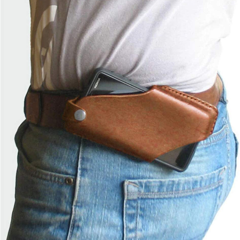 Leather Workout Belt - Borsa per telefono vintage Fodero in
