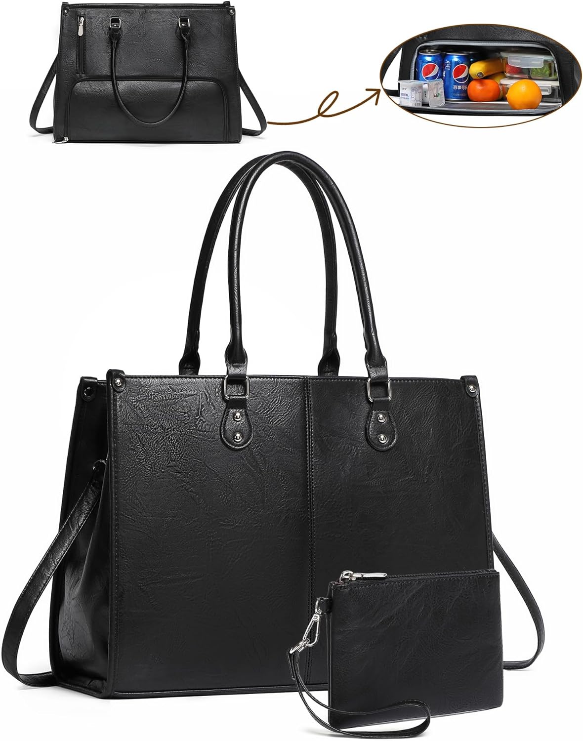 Borsa per Laptop 2 in 1 con Sc - Leather Work Bag Laptop recensione e prezzo