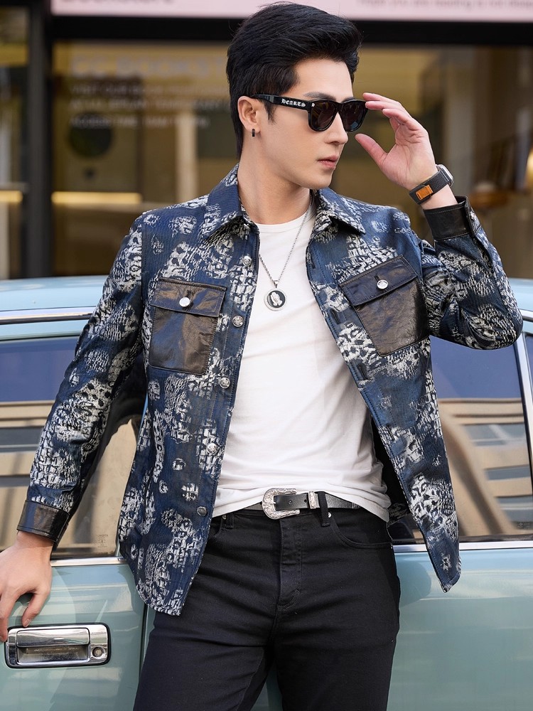 Giacca da uomo in vera pelle d - Leatherwork Free Patterns recensione e prezzo