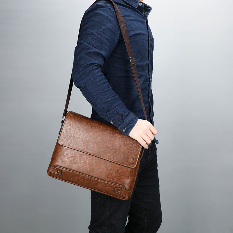 Valigetta da uomo in pelle PU  - Leather Work Bag Laptop recensione e prezzo