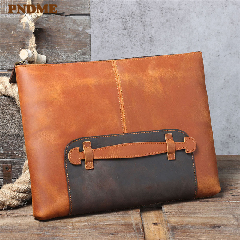 Pochette da uomo vintage di gr - Leather Work Bag Laptop recensione e prezzo