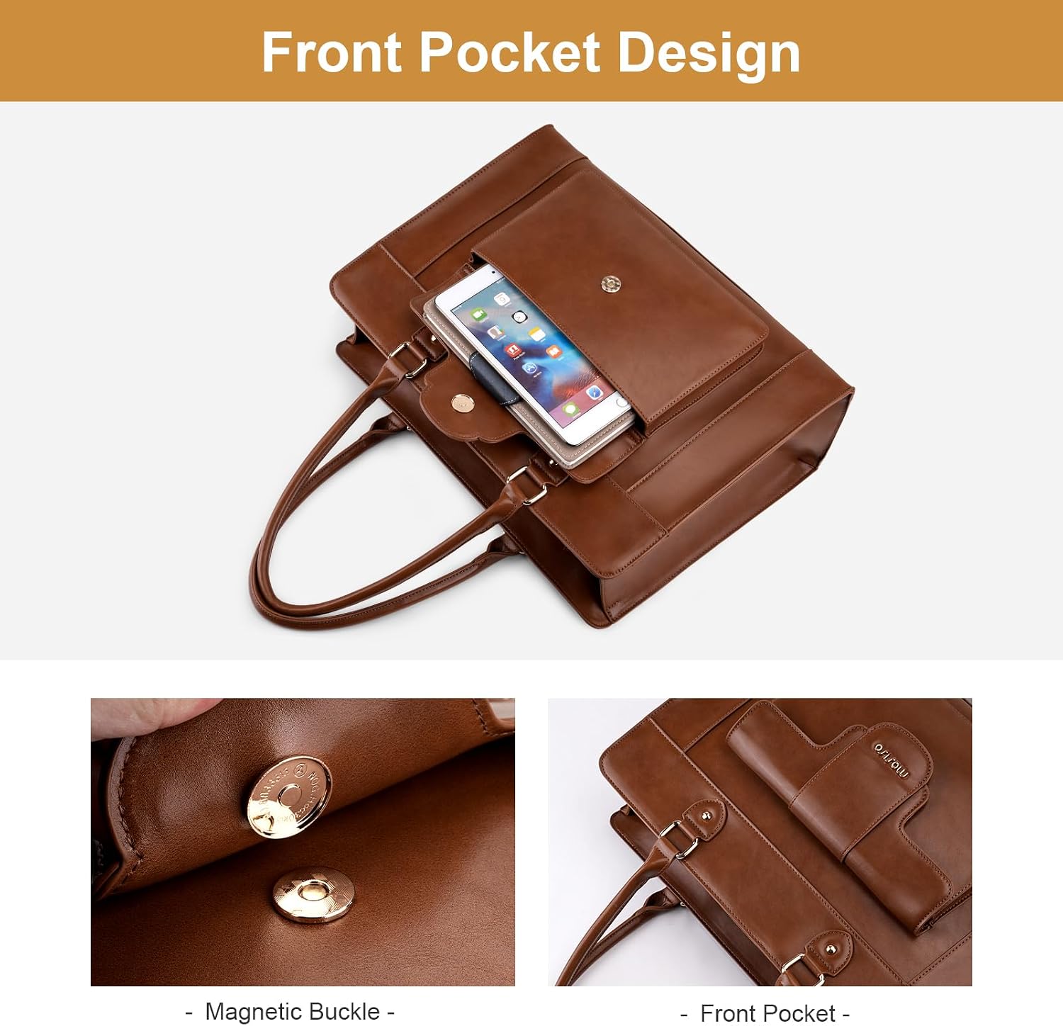 Borsa tote per laptop MOSISO d - Leather Work Bag Laptop recensione e prezzo