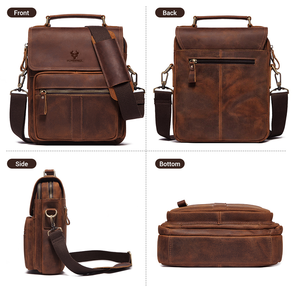 HUMERPAUL Borsa a tracolla da  - Leather Work Bag Laptop recensione e prezzo
