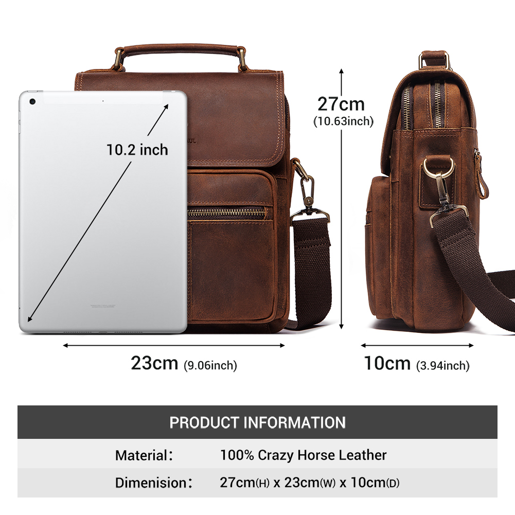 HUMERPAUL Borsa a tracolla da  - Leather Work Bag Laptop recensione e prezzo