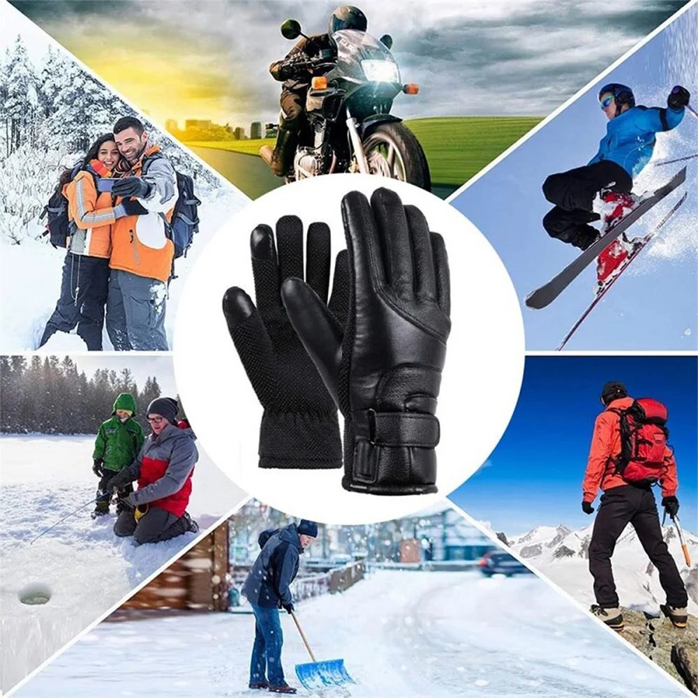 Guanti da Sci Riscaldati Elett - Leather Work Winter Gloves recensione e prezzo