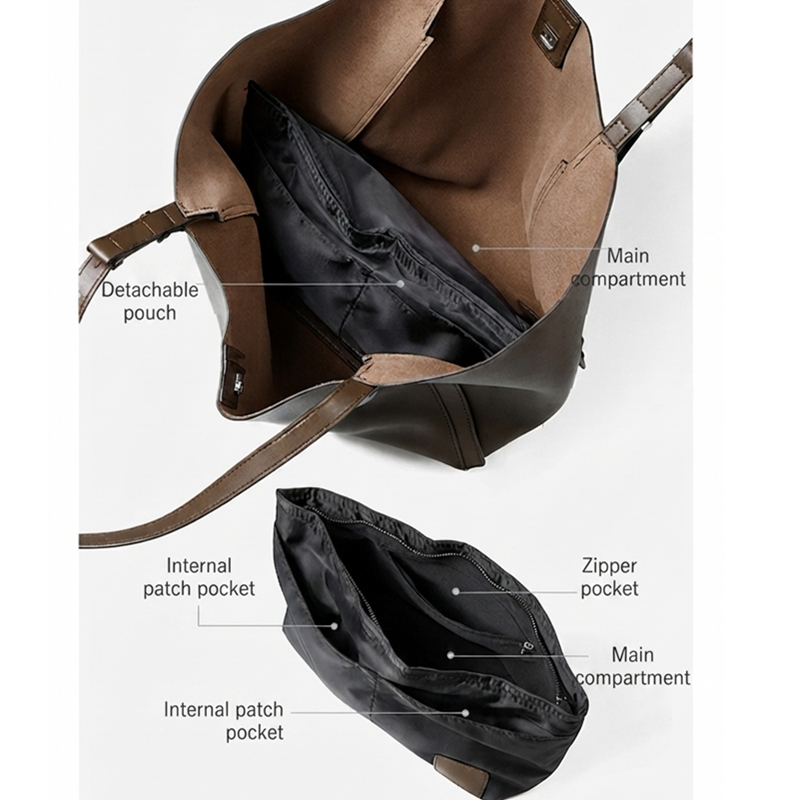 HIFASHION Borsa Tote Grande in - Leather Work Bag Laptop recensione e prezzo