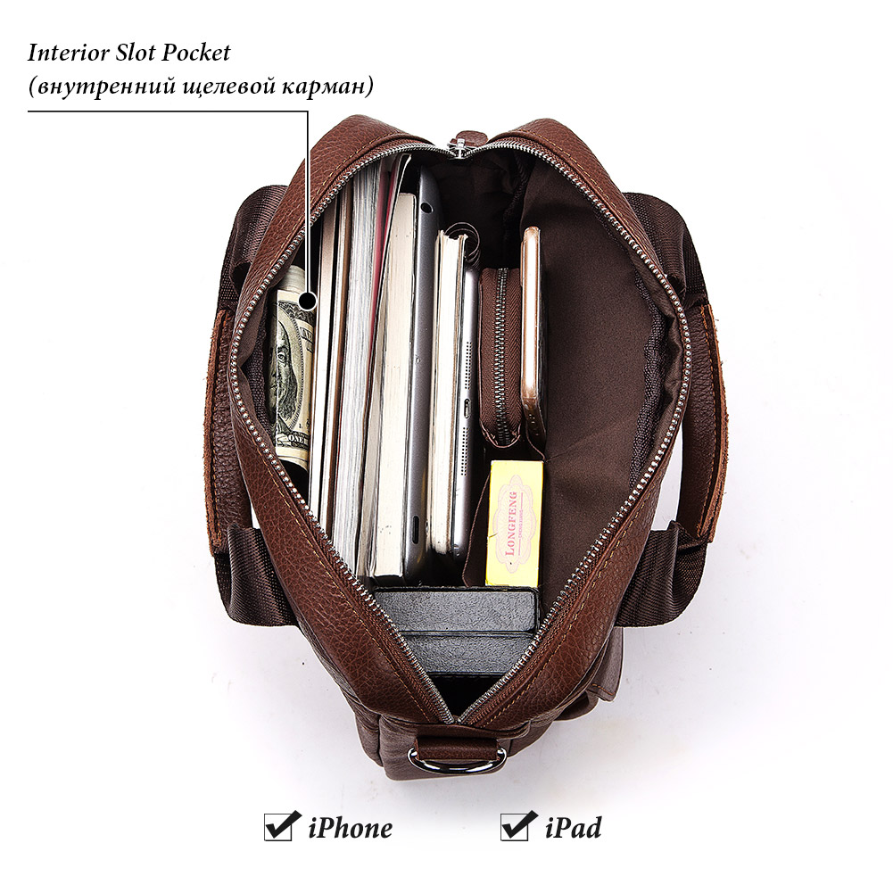 Borse da uomo in vera pelle du - Leather Work Bag Laptop recensione e prezzo